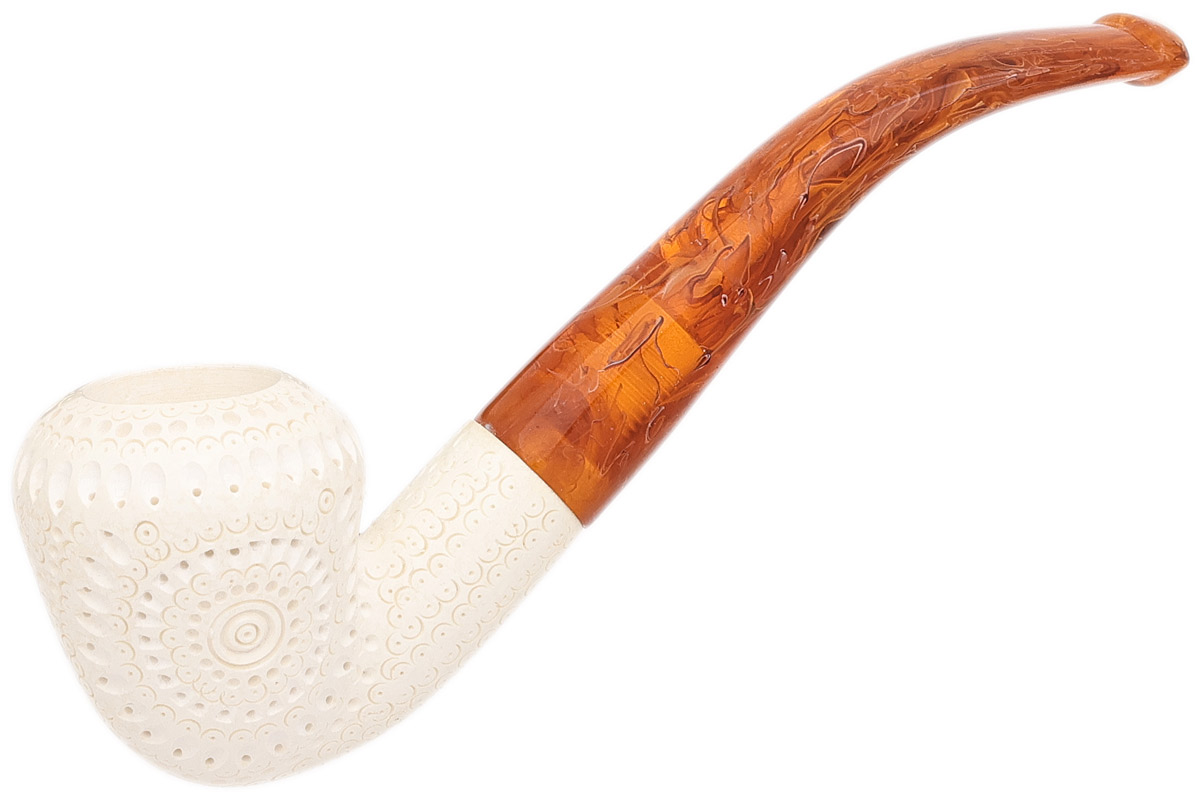 AKB Meerschaum Lattice Bent Dublin (with Case)