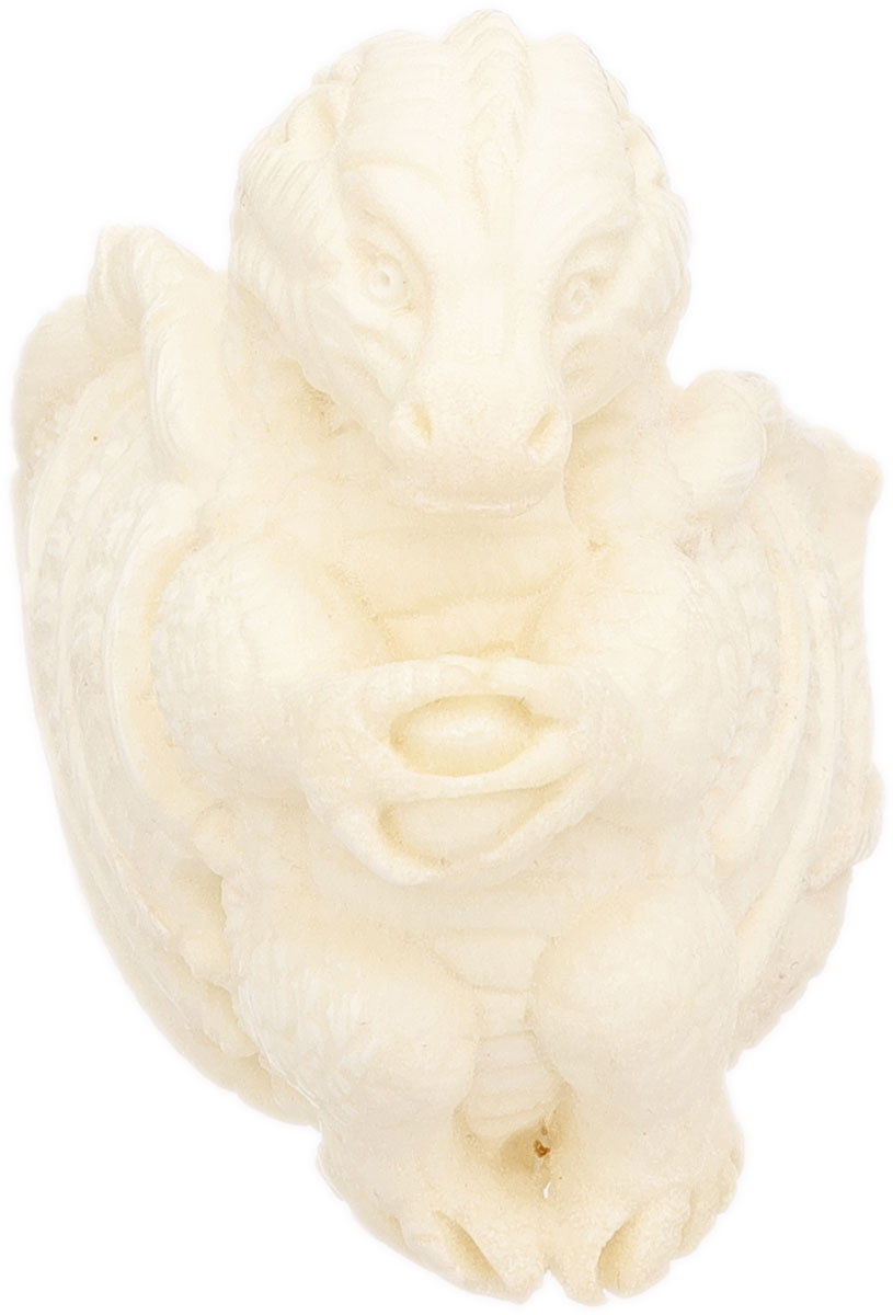 AKB Meerschaum Carved Dragon Holding Egg (with Case)
