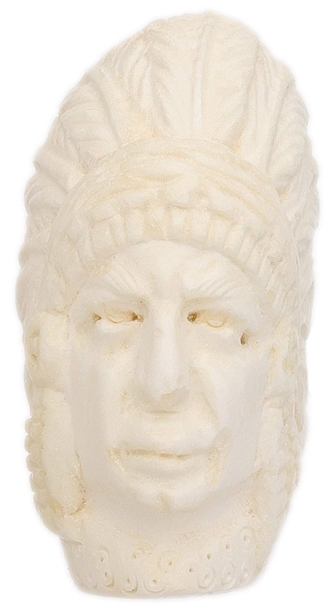 AKB Meerschaum Carved Native American Chief (with Case)