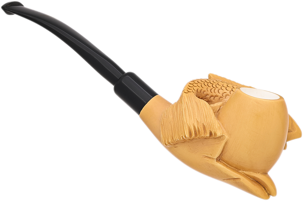 AKB Meerschaum Carved Fish (Ali) (with Case)