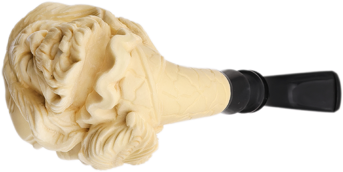 AKB Meerschaum Carved Bearded Man with Hat (Ali) (with Case)