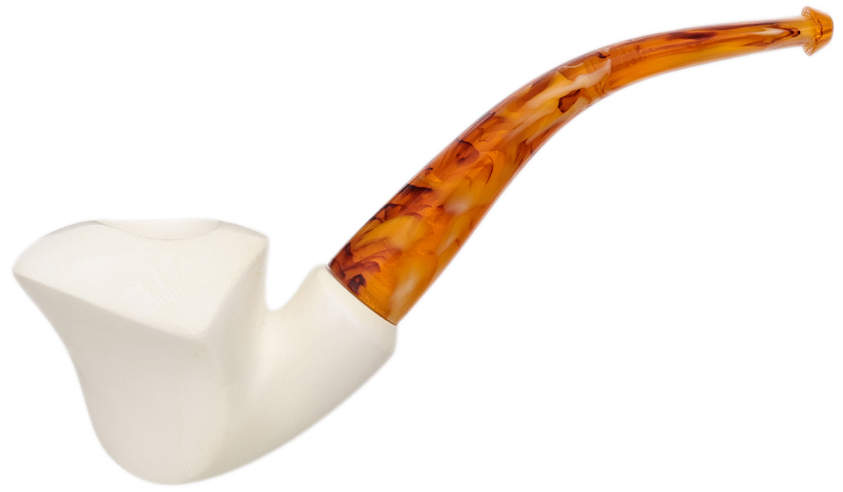 AKB Meerschaum Spot Carved Freehand (with Case)