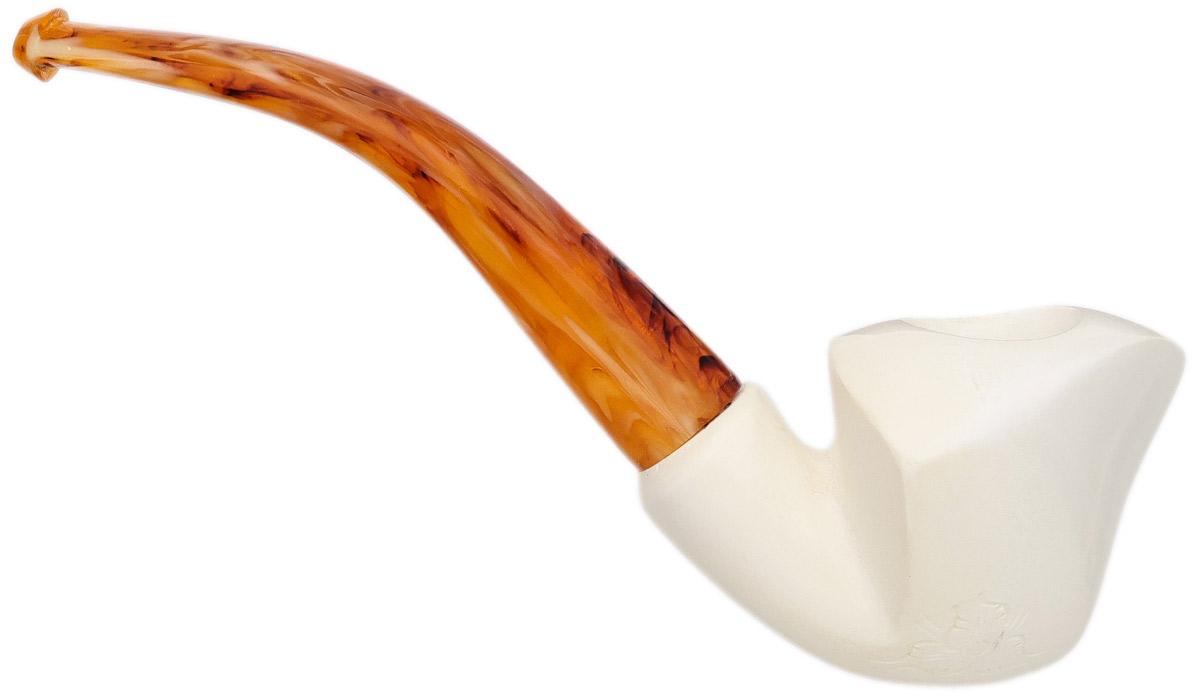 AKB Meerschaum Spot Carved Freehand (with Case)