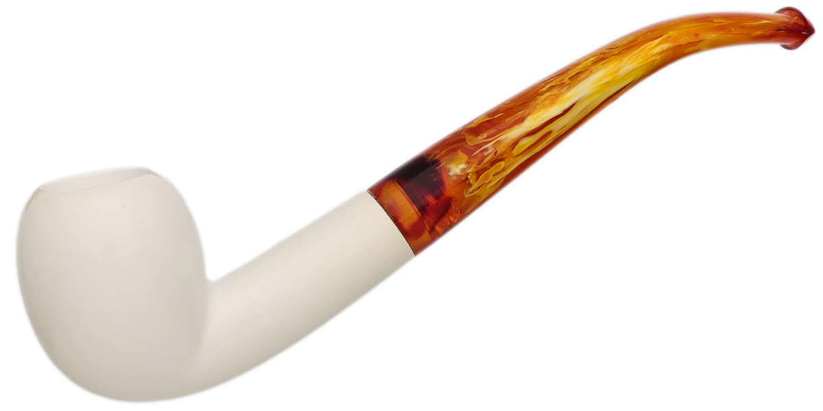 AKB Meerschaum Smooth Bent Acorn (with Case)