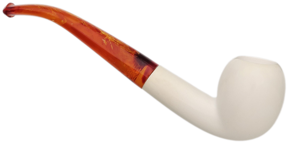 AKB Meerschaum Smooth Bent Acorn (with Case)