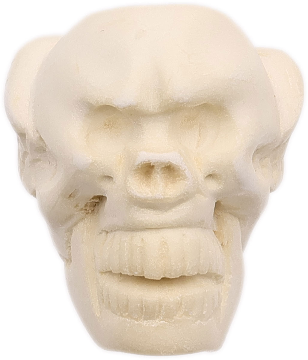 AKB Meerschaum Carved Winged Skull (with Case)