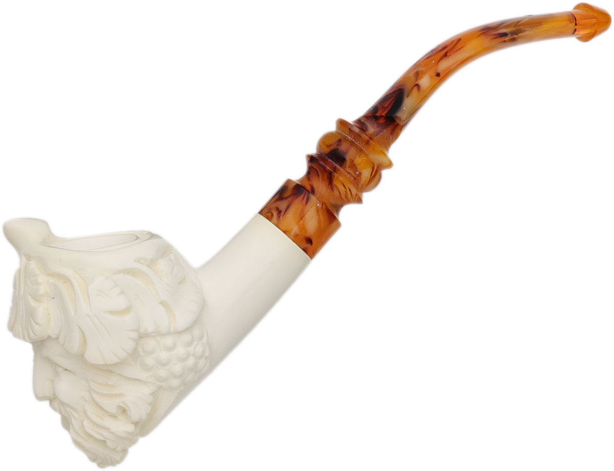 AKB Meerschaum Carved Laughing Bacchus (with Case)