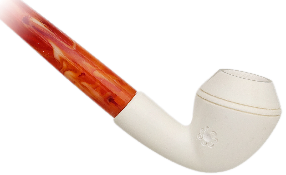 AKB Meerschaum Spot Carved Rhodesian Churchwarden (with Case)