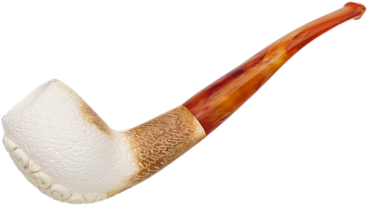 AKB Meerschaum Rusticated Freehand (with Case)