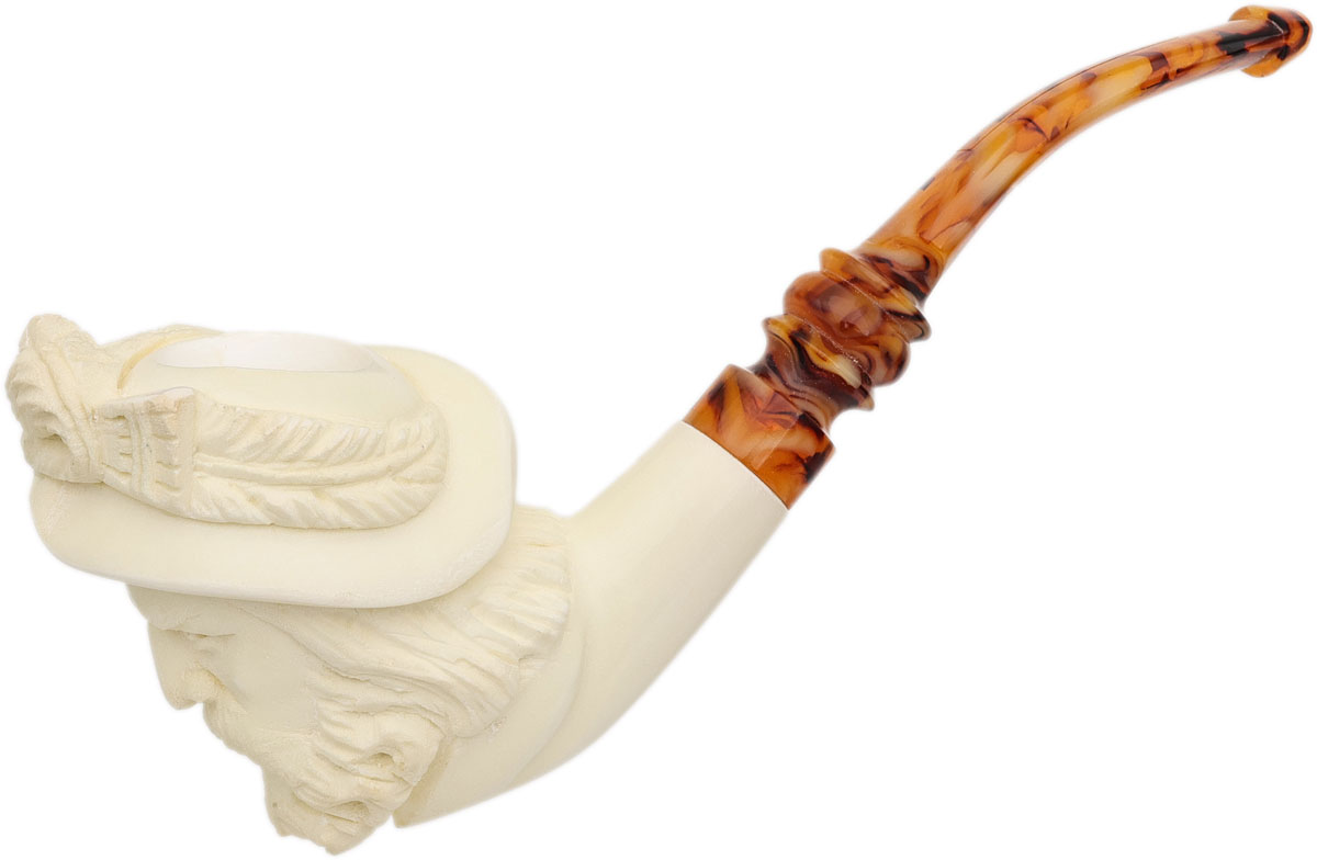 AKB Meerschaum Carved Conquistador (with Case)