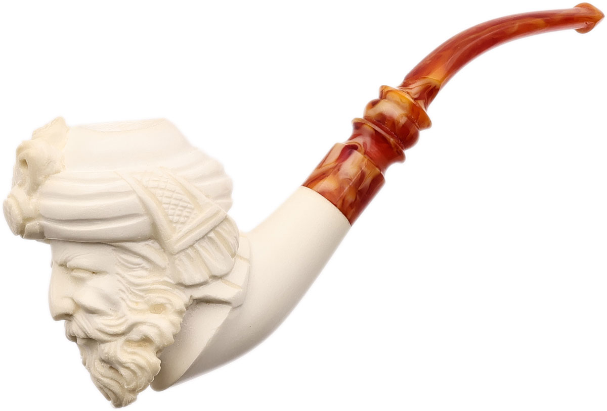 AKB Meerschaum Carved Sultan (with Case)