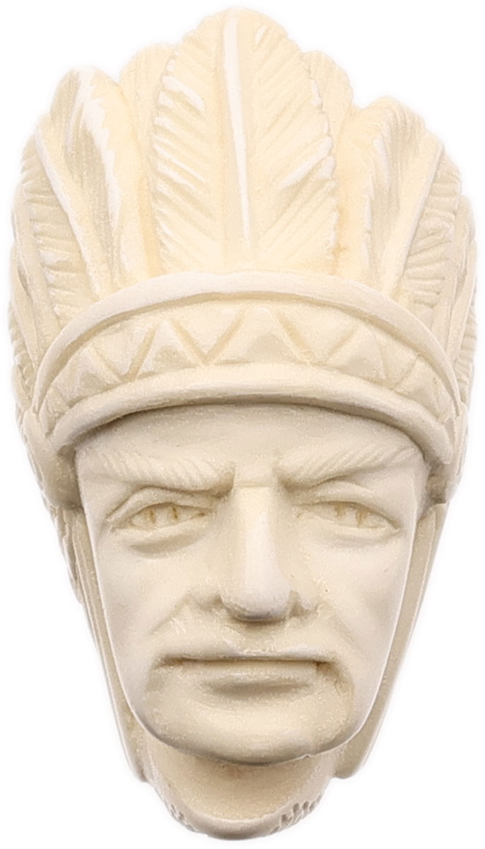 AKB Meerschaum Carved Native American Chief (with Case)