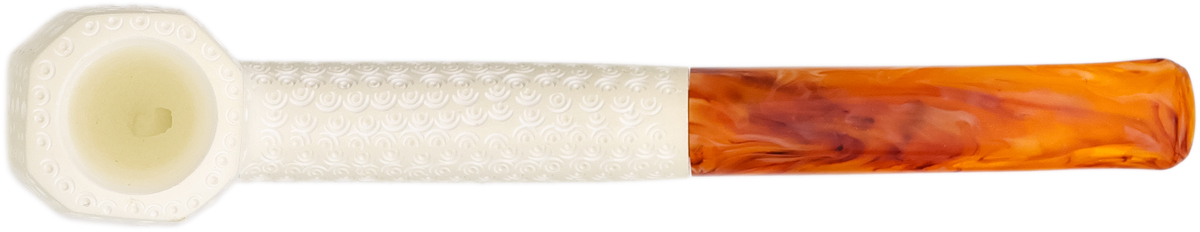 AKB Meerschaum Lattice Paneled Bent Billiard (M. Ali) (with Case)