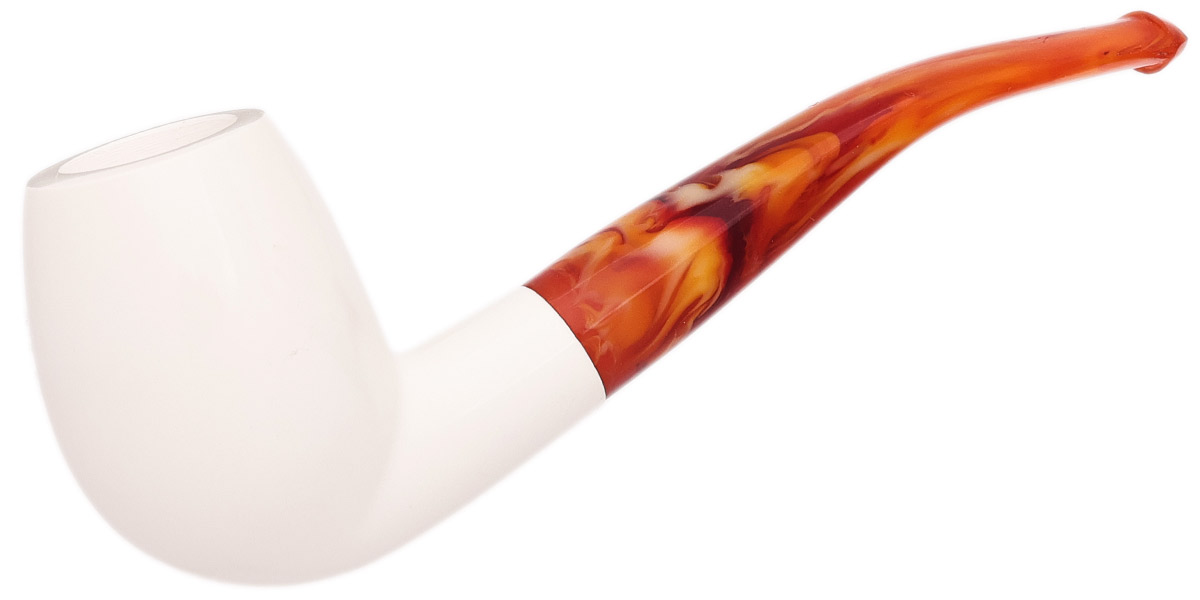 AKB Meerschaum Smooth Bent Egg (with Case)