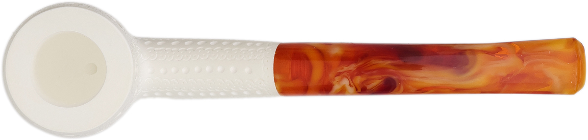 AKB Meerschaum Lattice Bent Pot (with Case)