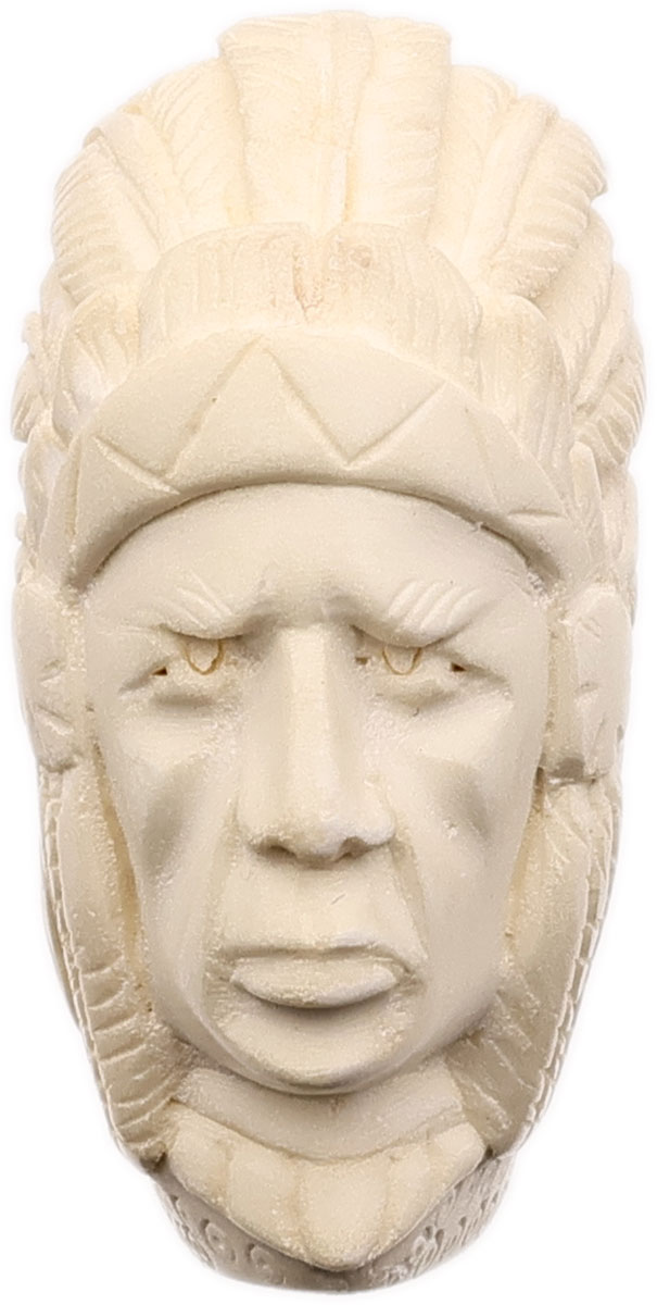 AKB Meerschaum Carved Native American Chief (with Case)