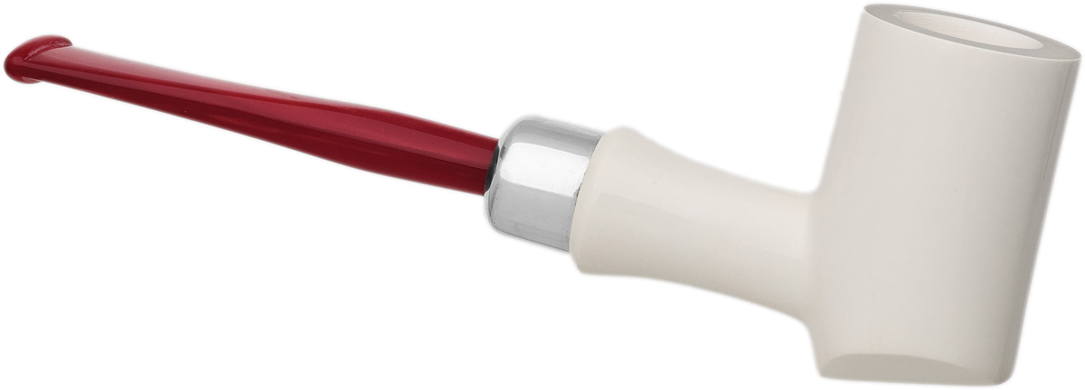 AKB Meerschaum Spot Carved Poker (with Case)