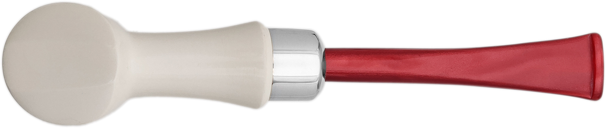 AKB Meerschaum Spot Carved Poker (with Case)