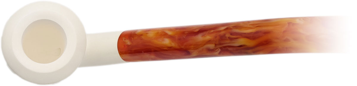 AKB Meerschaum Smooth Bent Dublin Churchwarden (with Case)