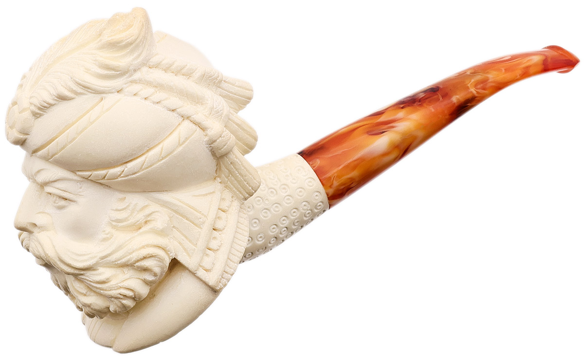 AKB Meerschaum Carved Sultan (with Case)