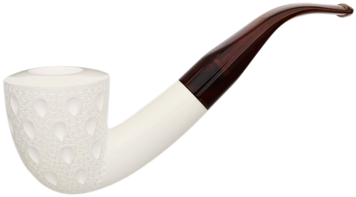 AKB Meerschaum Lattice Bent Dublin (with Case)
