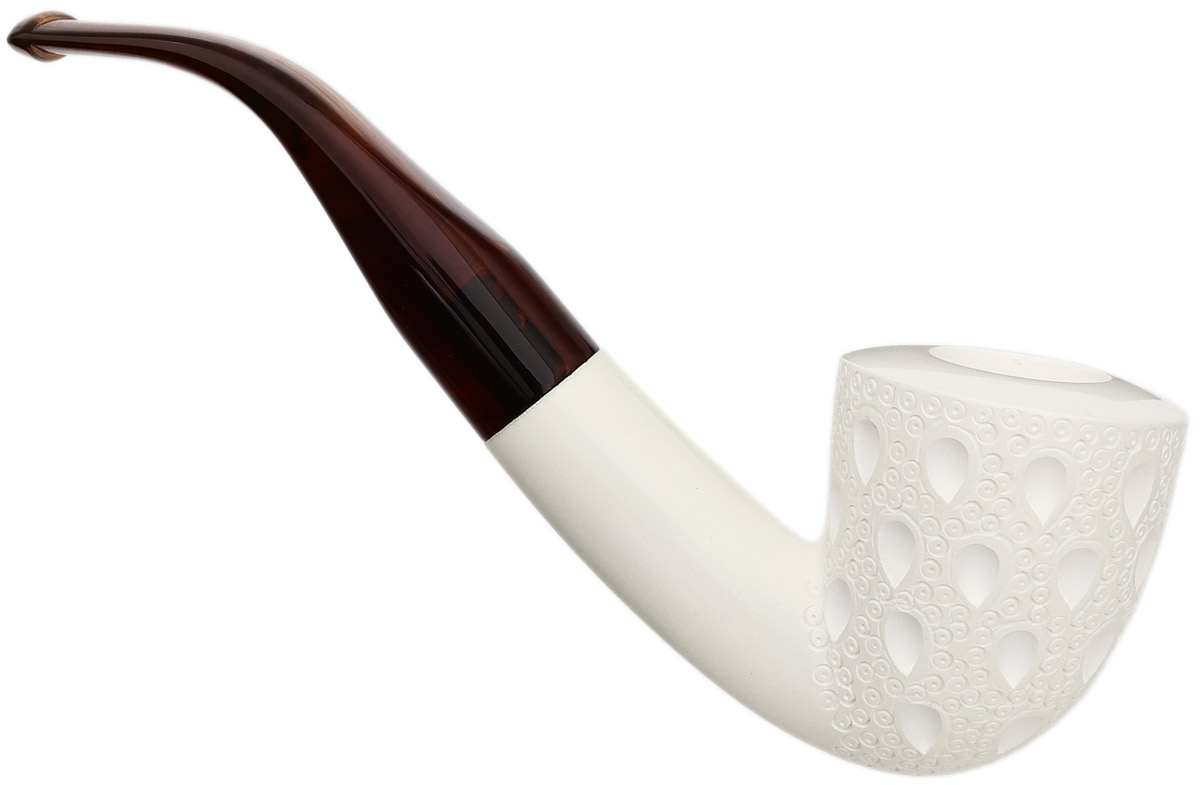 AKB Meerschaum Lattice Bent Dublin (with Case)