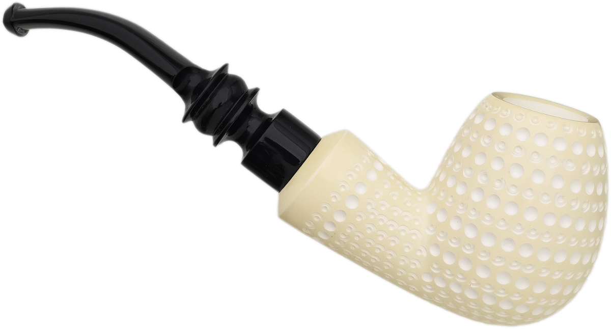 AKB Meerschaum Lattice Bent Brandy (Mcinar) (with Case)