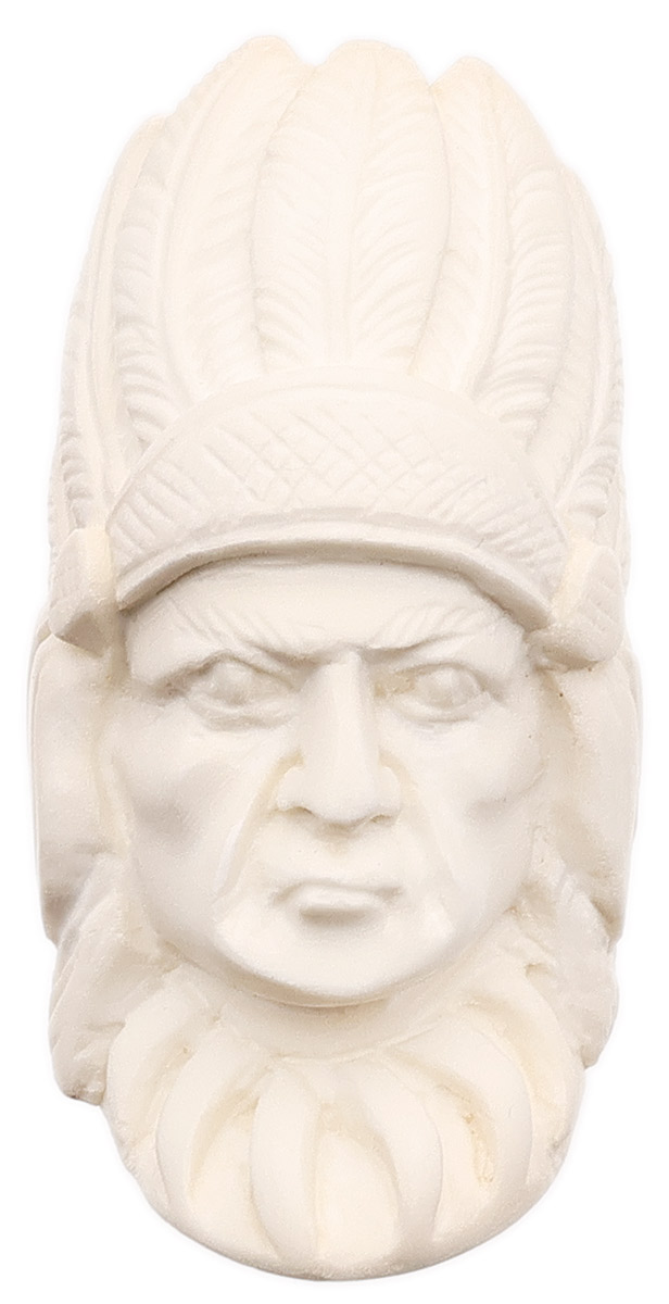 AKB Meerschaum Carved Native American Chief (with Case)