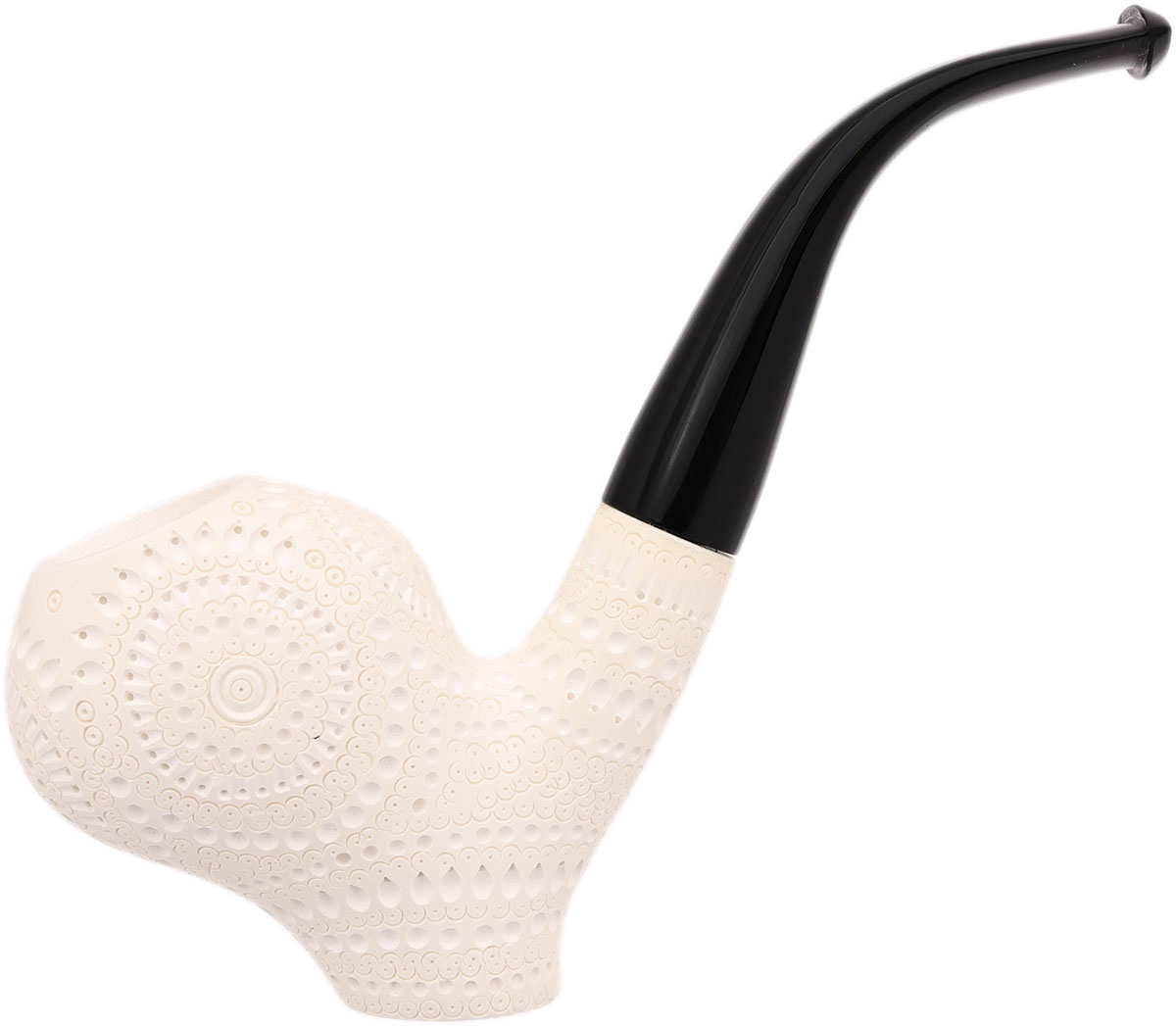 AKB Meerschaum Lattice Freehand Sitter (with Case)