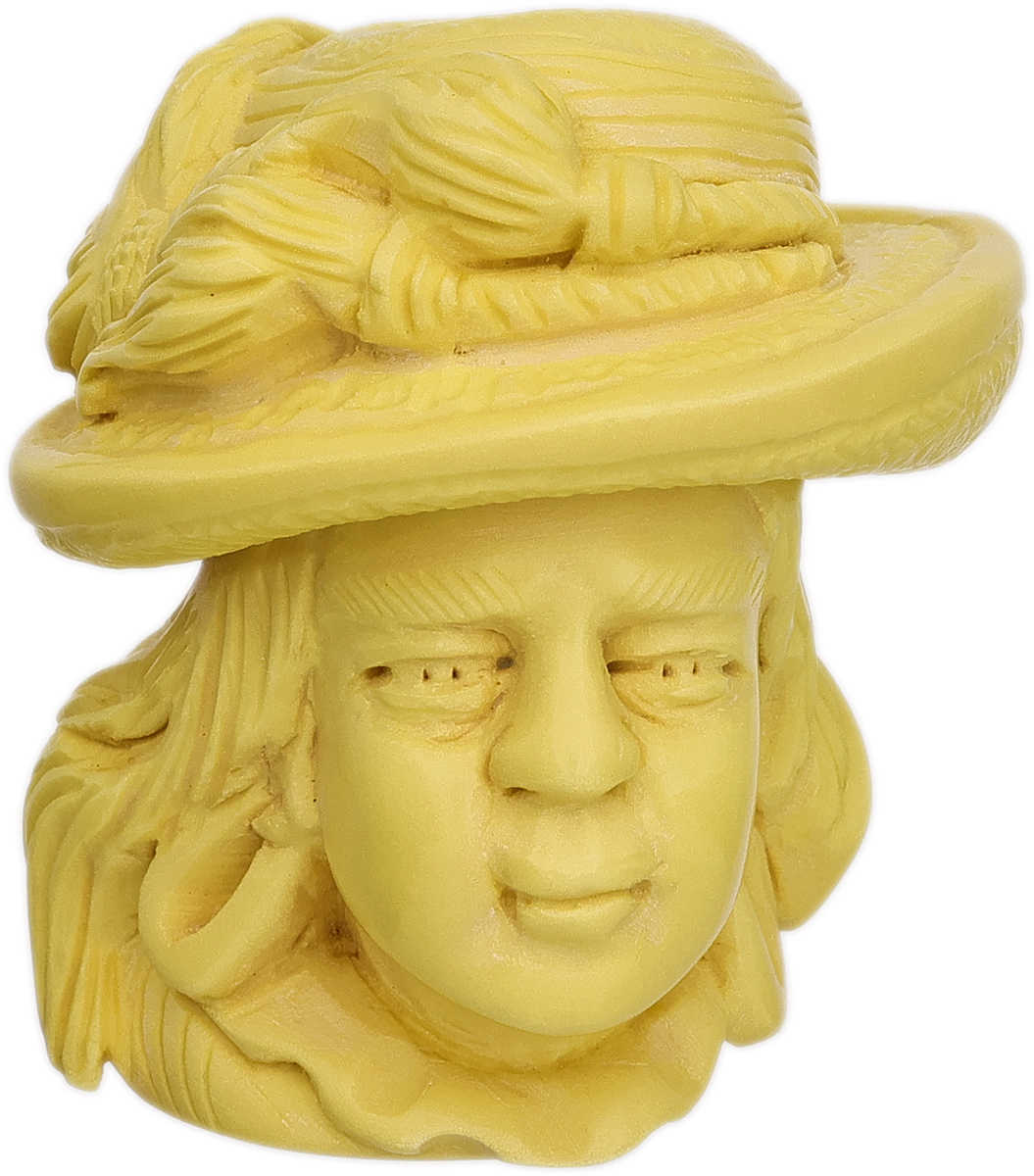 AKB Meerschaum Carved Woman in Hat (Ali) (with Case)