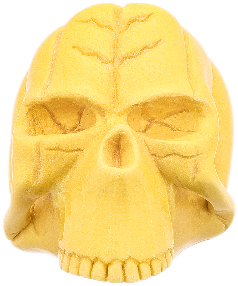 AKB Meerschaum Carved Pumpkin Head Skull (Ali) (with Case)