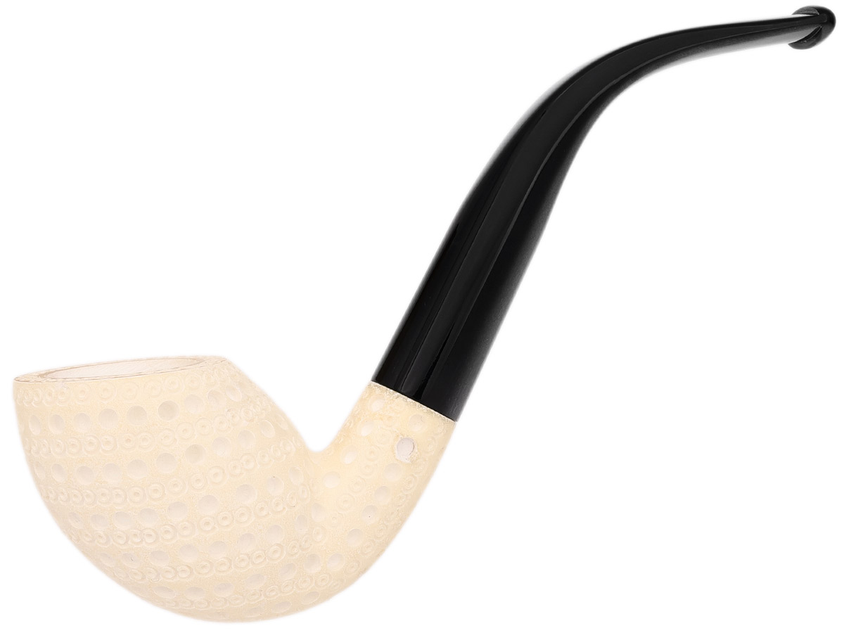 AKB Meerschaum Lattice Bent Egg (with Case)