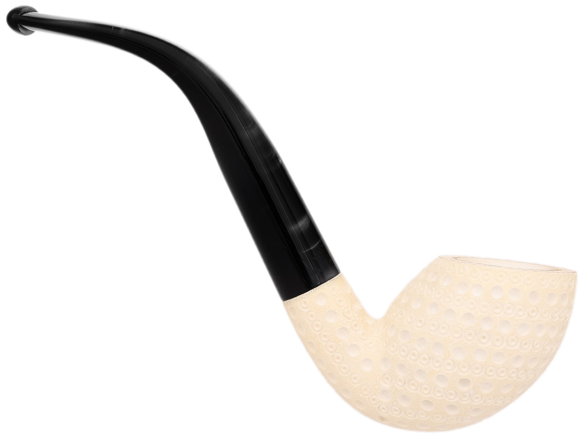 AKB Meerschaum Lattice Bent Egg (with Case)