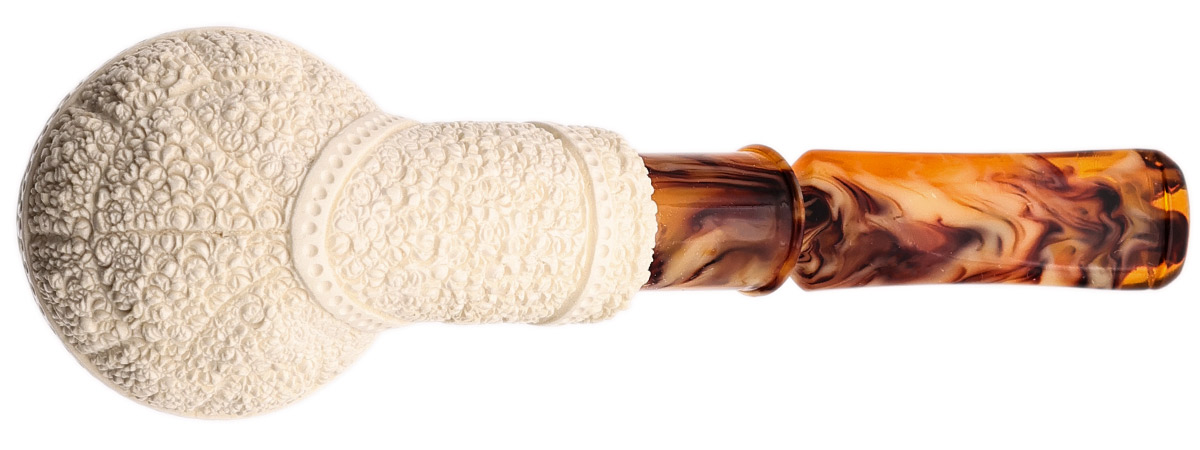 AKB Meerschaum Carved Bent Brandy (with Case)
