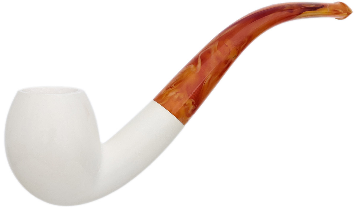 Smooth Bent Billiard (with Case) Tobacco Pipe