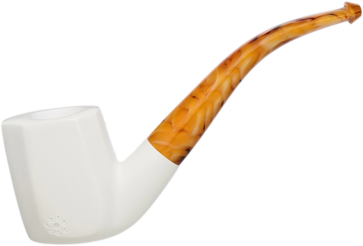 AKB Meerschaum Spot Carved Freehand (with Case)