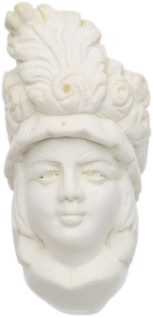 AKB Meerschaum Carved Victorian Woman (with Case)