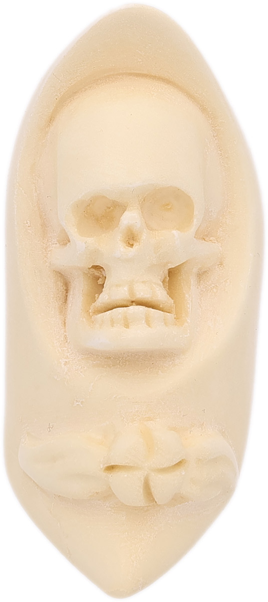 AKB Meerschaum Carved Hooded Skull (with Case)