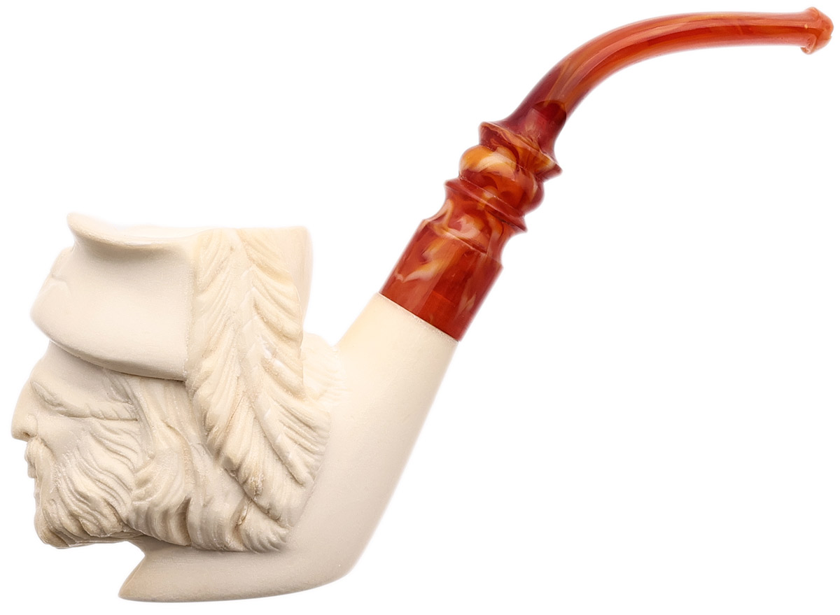 AKB Meerschaum Carved Pirate (with Case)