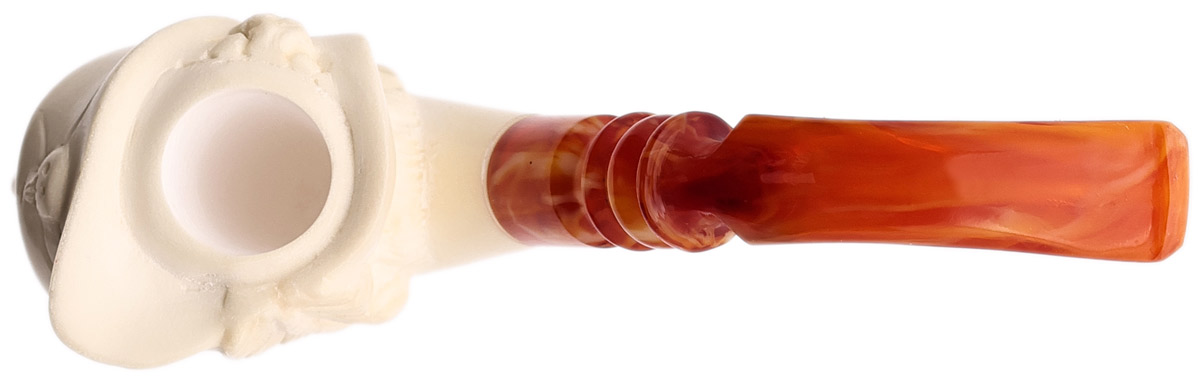 AKB Meerschaum Carved Pirate (with Case)