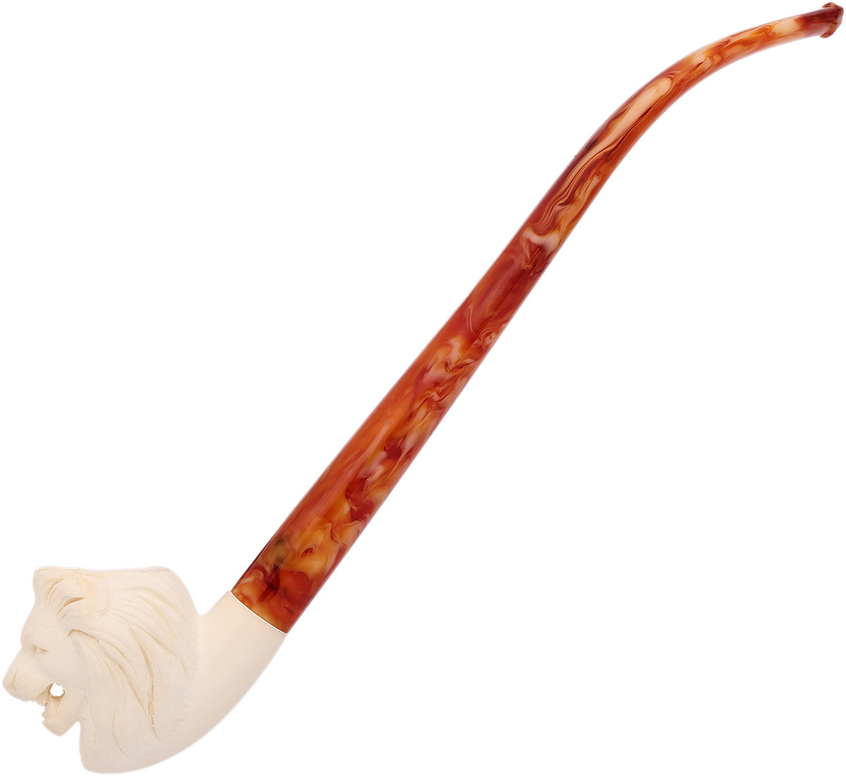 AKB Meerschaum Carved Lion (with Case)