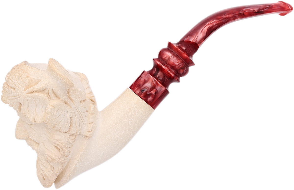 Carved Laughing Bacchus (with Case) Tobacco Pipe