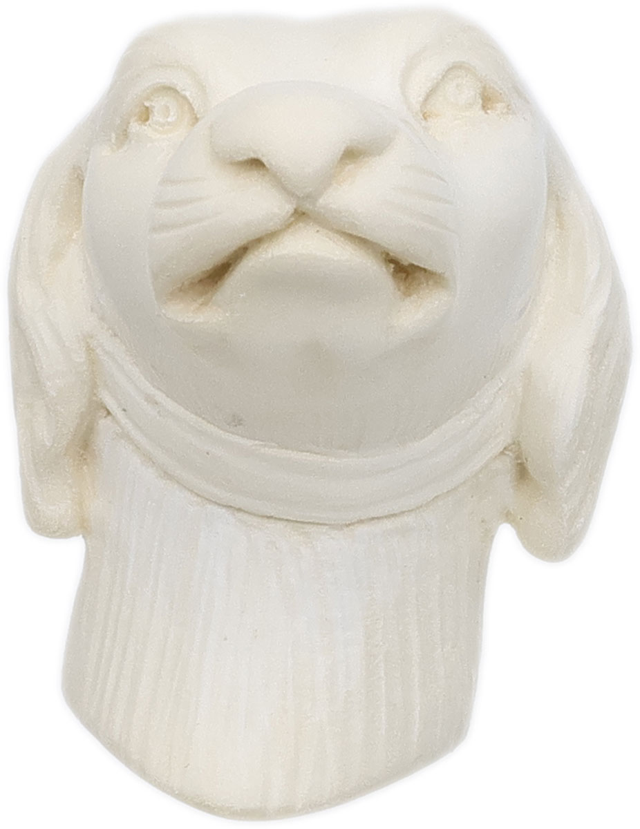 AKB Meerschaum Carved Dog (with Case)