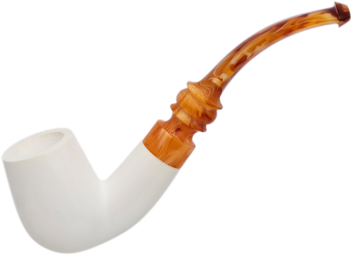 Smooth Bent Billiard (with Case) Tobacco Pipe