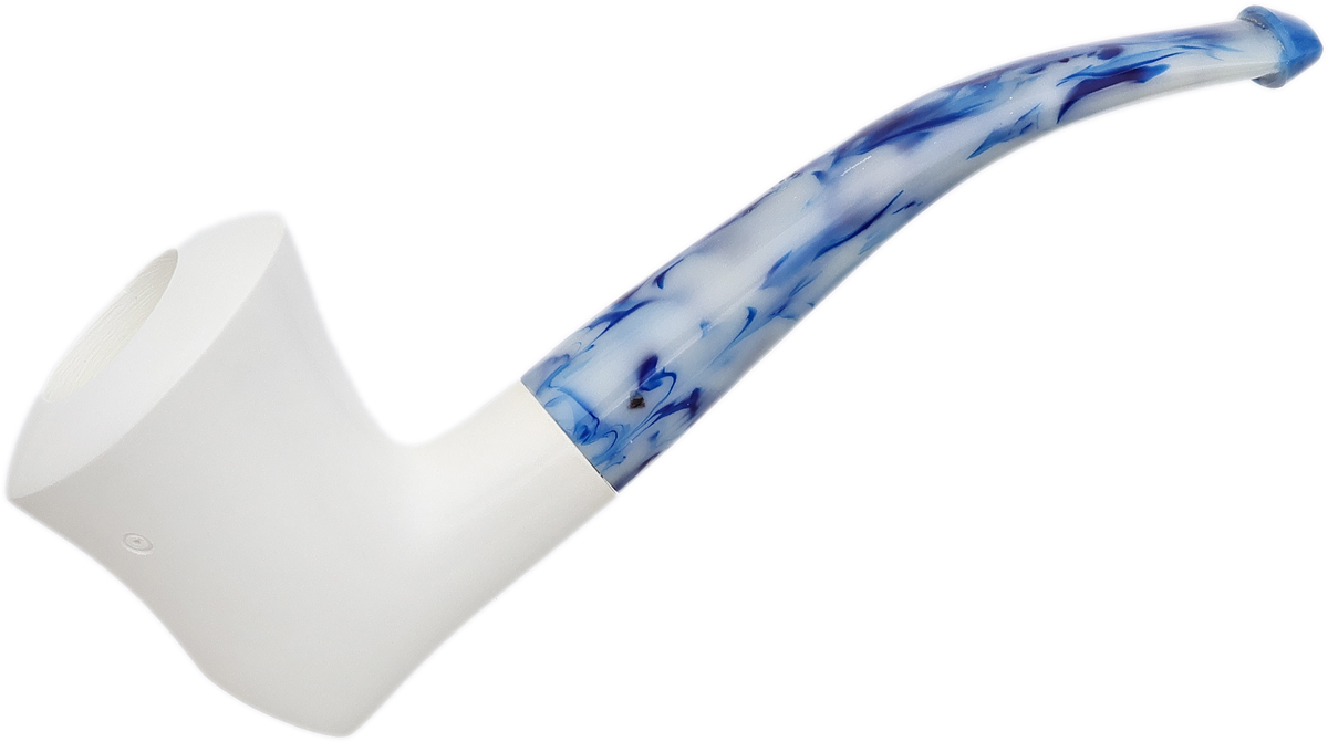 Spot Carved Bent Dublin (with Case) Tobacco Pipe