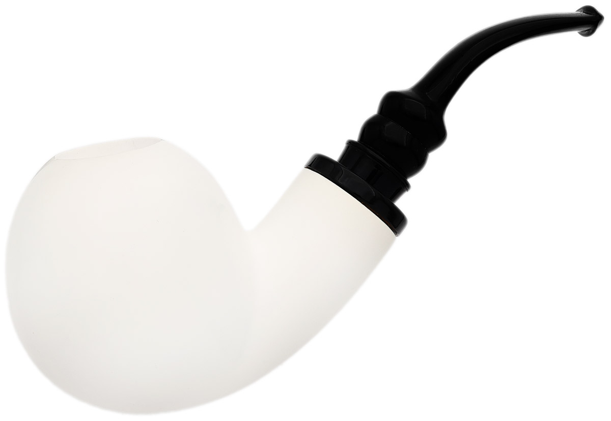 Smooth Reverse Calabash Bent Ball (Ali) (with Case) Tobacco Pipe