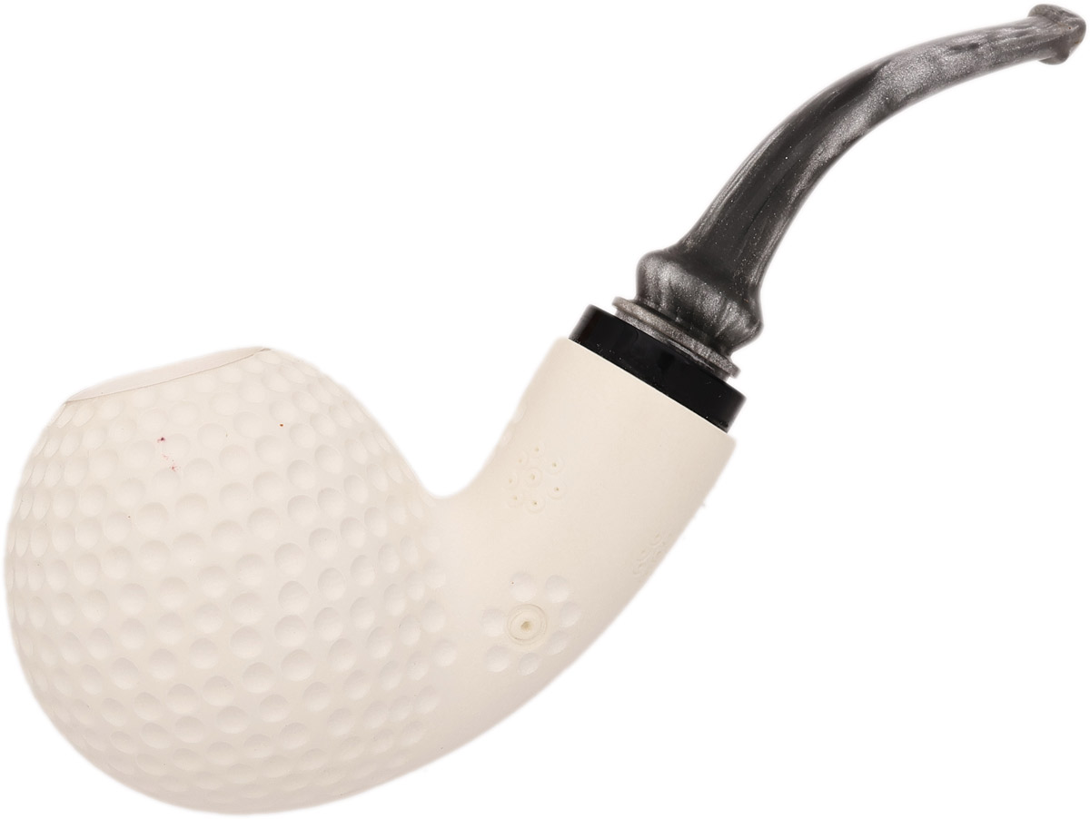 AKB Meerschaum Lattice Reverse Calabash Bent Ball (Ali) (with Case)