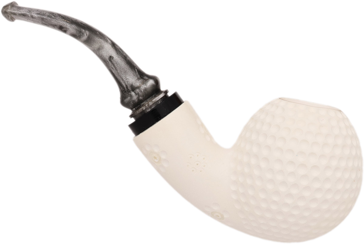 AKB Meerschaum Lattice Reverse Calabash Bent Ball (Ali) (with Case)