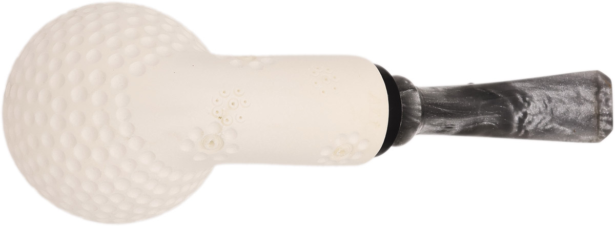 AKB Meerschaum Lattice Reverse Calabash Bent Ball (Ali) (with Case)