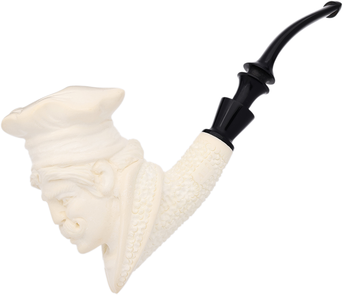 AKB Meerschaum Carved Chef with Hat (Ali) (with Case)